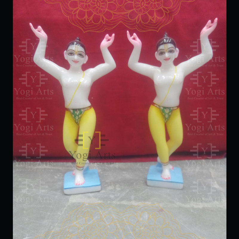 Marble Gaura Nitai Statue