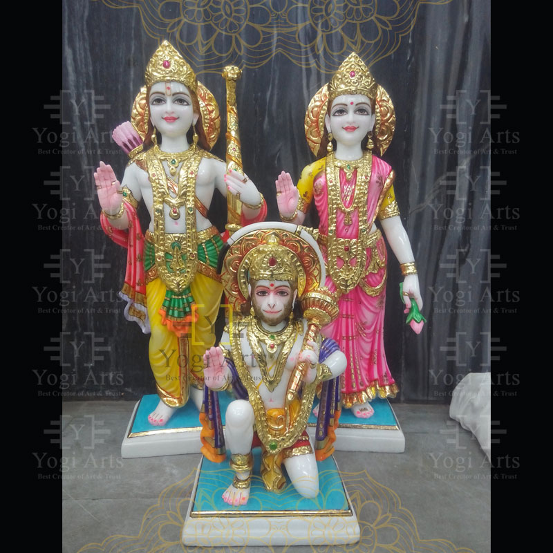 Sita Ram Statue Of With Hanuman