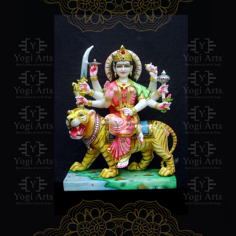 Statue of Maa Durga With Lion