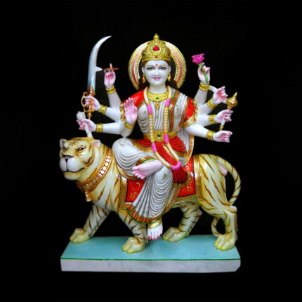 Marble Durga Mata Statue
